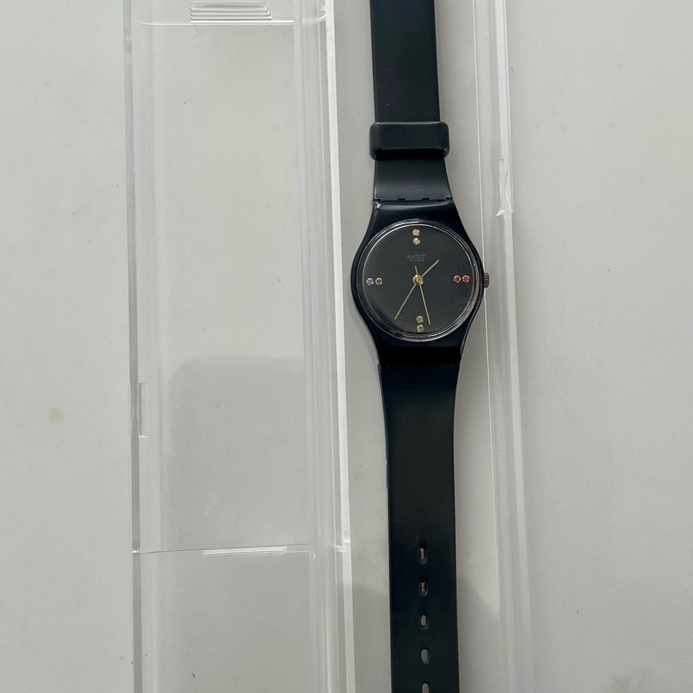 Vintage 1980s Swatch Lady Limelight Watch
